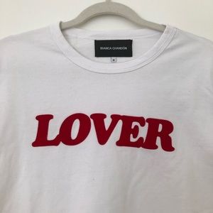 Iconic Bianca Chandon LOVER Cotton T-Shirt